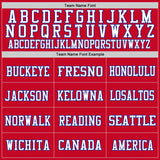 Custom Red Royal-White Mesh Authentic Football Jersey