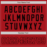 Custom Red Red-Black Authentic Baseball Jersey