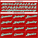 Custom Red White-Kelly Green Performance T-Shirt