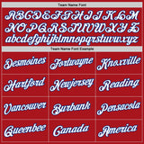 Custom Red White-Royal Authentic Throwback Basketball Jersey