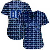 Custom Royal Royal-White 3D Pattern Design Authentic Baseball Jersey