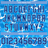 Custom Royal Royal-White 3D Pattern Design Anchors Authentic Basketball Jersey