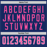 Custom Royal Pink-White Hockey Jersey