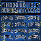 Custom Royal Black-Gold Round Neck Sublimation Basketball Suit Jersey