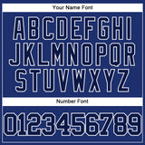 Custom Royal Navy-White Authentic Baseball Jersey