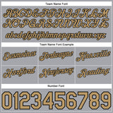 Custom Gray Black Pinstripe Old Gold-Black Authentic Basketball Shorts