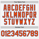Custom White Orange-Royal Authentic Sleeveless Baseball Jersey