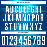 Custom Light Blue White-US Navy Blue Sublimation Soccer Uniform Jersey