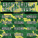 Custom Camo White-Kelly Green Sublimation Salute To Service Soccer Uniform Jersey