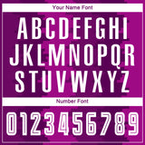 Custom Purple White-Pink Sublimation Soccer Uniform Jersey