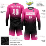 Custom White Pink Sublimation Soccer Uniform Jersey in 2023