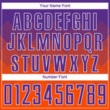 Custom Orange Purple-White Sublimation Soccer Uniform Jersey