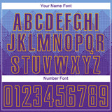 Custom Light Blue Purple-Gold Sublimation Soccer Uniform Jersey