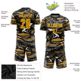 Custom Figure Gold-Old Gold Sublimation Soccer Uniform Jersey