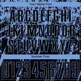 Custom Black Light Blue Splash Sublimation Soccer Uniform Jersey