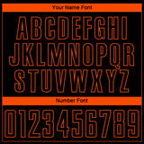 Custom Black Orange Splash Sublimation Soccer Uniform Jersey