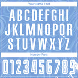 Custom Light Blue White Sublimation Soccer Uniform Jersey