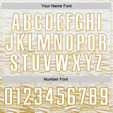Custom Old Gold White Sublimation Soccer Uniform Jersey