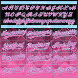 Custom Black Pink-Light Blue 3D Pattern Gradient Square Shapes Two-Button Unisex Softball Jersey