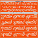 Custom Orange Orange-Gray Two-Button Unisex Softball Jersey