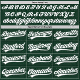 Custom Green White-Gray Two-Button Unisex Softball Jersey