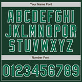 Custom Green Kelly Green-White Two-Button Unisex Softball Jersey