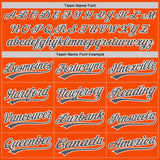 Custom Orange Steel Gray-White Two-Button Unisex Softball Jersey
