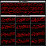 Custom Black Steel Gray Splash Ink Red Authentic Baseball Jersey