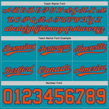Custom Teal Orange-Royal Authentic Throwback Basketball Shorts