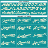 Custom Teal Cream Authentic Baseball Jersey