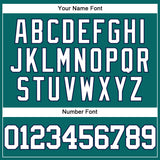 Custom Teal White-Navy Authentic Baseball Jersey