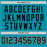 Custom Teal Black-Cream Authentic Throwback Baseball Jersey