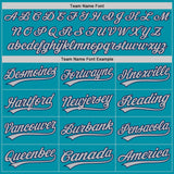 Custom Teal Gray-Navy Authentic Throwback Baseball Jersey