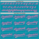 Custom Teal Purple-Gray Authentic Throwback Baseball Jersey