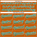 Custom Texas Orange Kelly Green-White Authentic Baseball Jersey