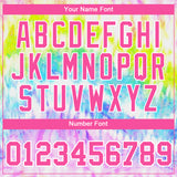 Custom Tie Dye Pink-White 3D Rainbow Performance T-Shirt