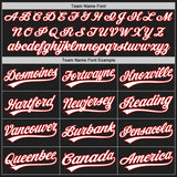 Custom Black White-Red Authentic Two Tone Baseball Jersey