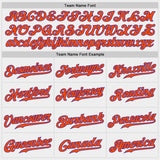 Custom White Purple-Orange Authentic Baseball Jersey