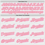 Custom White Medium Pink-Pink Authentic Baseball Jersey