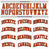 Custom White Orange Pinstripe Orange-Black Authentic Basketball Jersey