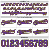 Custom White Purple Old Gold-Black Authentic Throwback Basketball Shorts