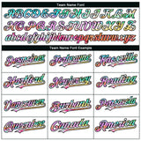 Custom White Black Pinstripe Tie Dye Authentic Baseball Jersey