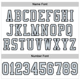 Custom White Silver-Black Mesh Authentic Football Jersey