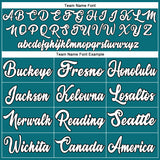 Custom Teal White-Orange Authentic Baseball Jersey