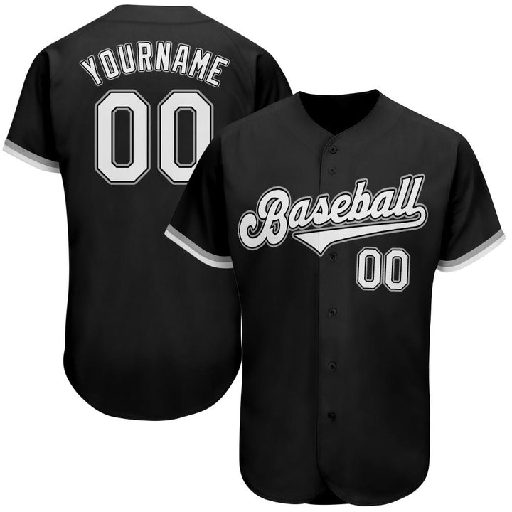 Custom Made Baseball Black Jerseys Cheap Design Team Baseball Black
