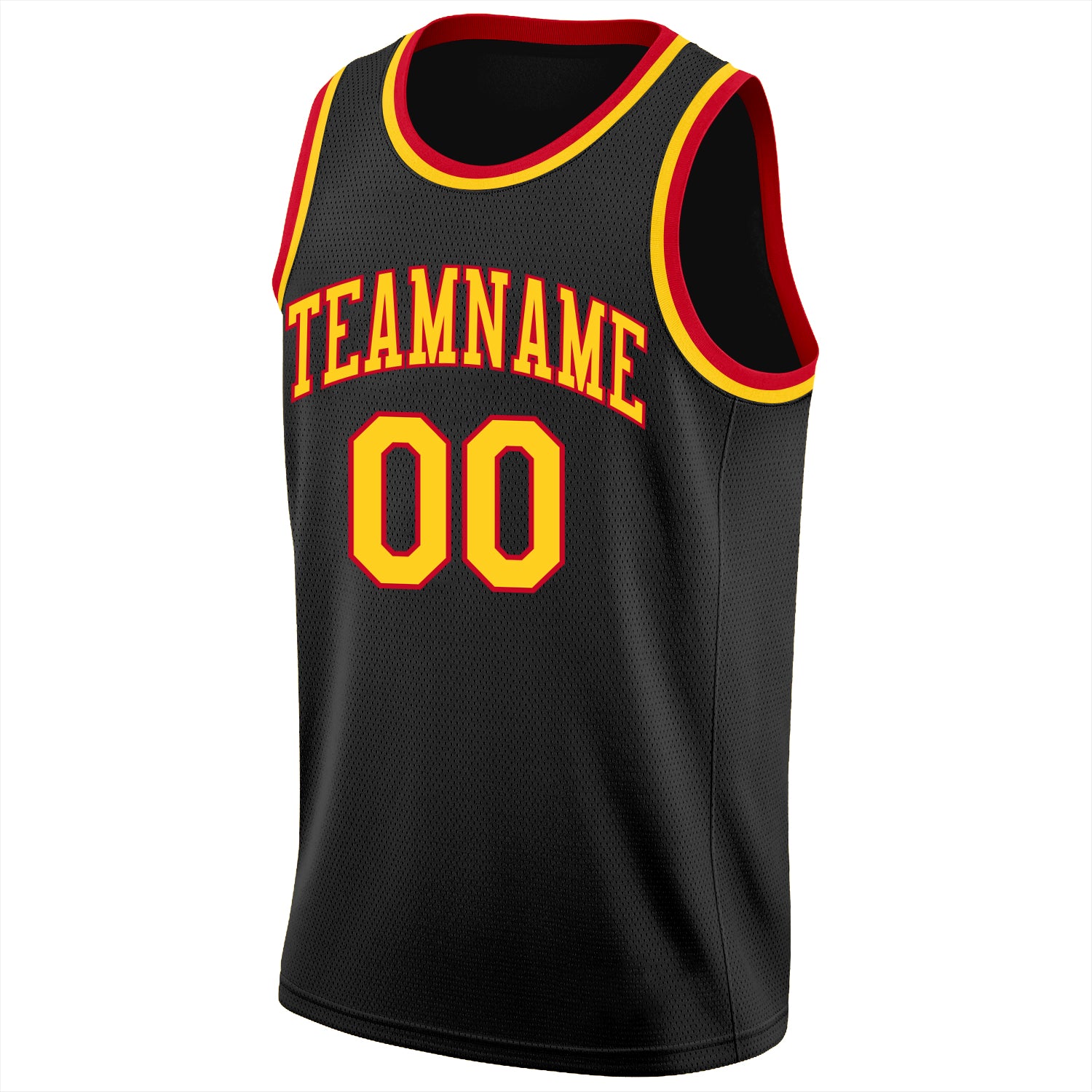 Sale Build Red Basketball Black Shorts Gold – CustomJerseysPro