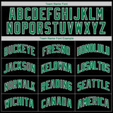 Custom Black Kelly Green-White Authentic Throwback Rib-Knit Baseball Jersey Shirt
