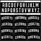 Custom Black White Authentic Baseball Jersey