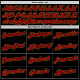 Custom Black Red-Old Gold Authentic Baseball Jersey