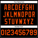 Custom Stitched Black Orange Sports Pullover Sweatshirt Hoodie